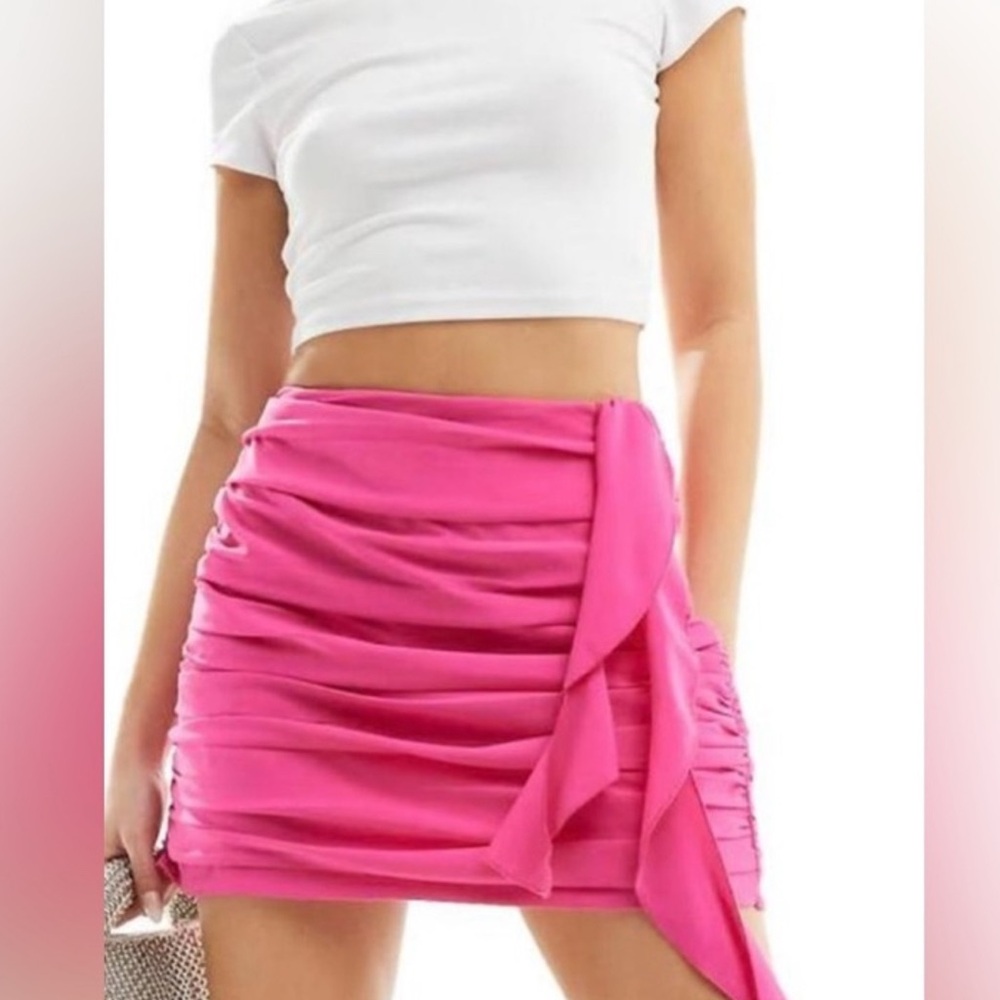 Abercrombie & Fitch Vibrant Pink Mini Skirt